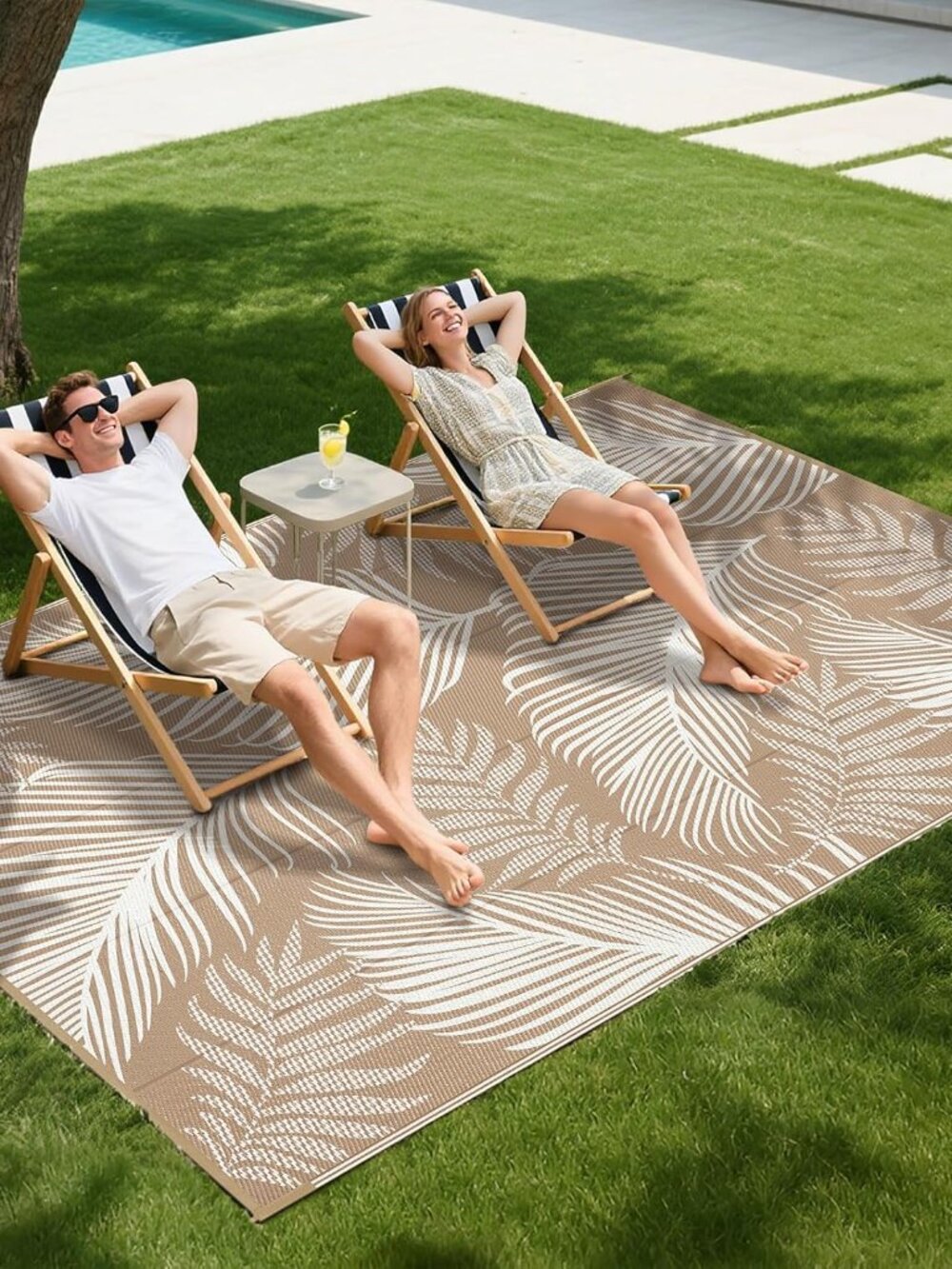 Waterproof Outdoor Rug 5x8 - Picture 7 of 8